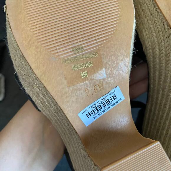Torrid black strap, platform, heel wedge size 9.5W - Picture 3 of 9